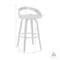 Armen Living Sonia 30" Bar Height Swivel Cream Faux Leather and Walnut Wood Bar Stool LCSOBACRWA30 - alternate 10